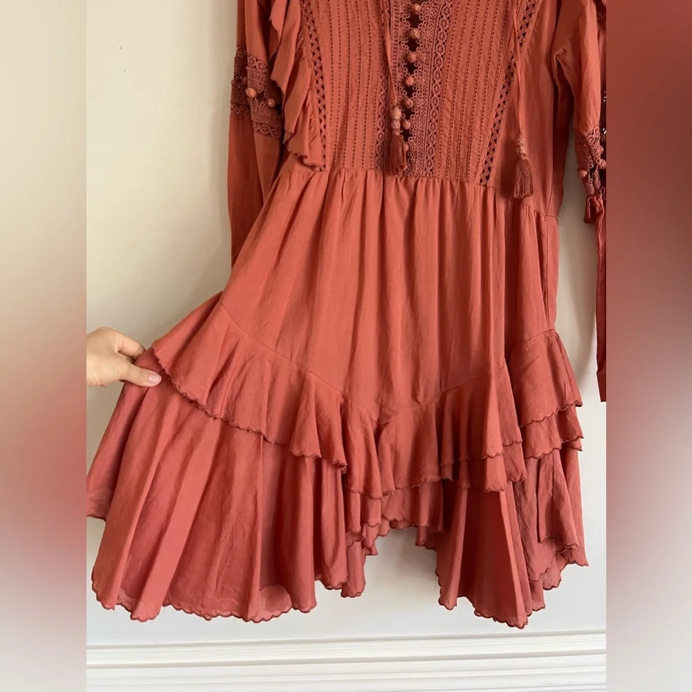 SEA NY RUFFLE DRESS SIZE 4 - Picture 4 of 8